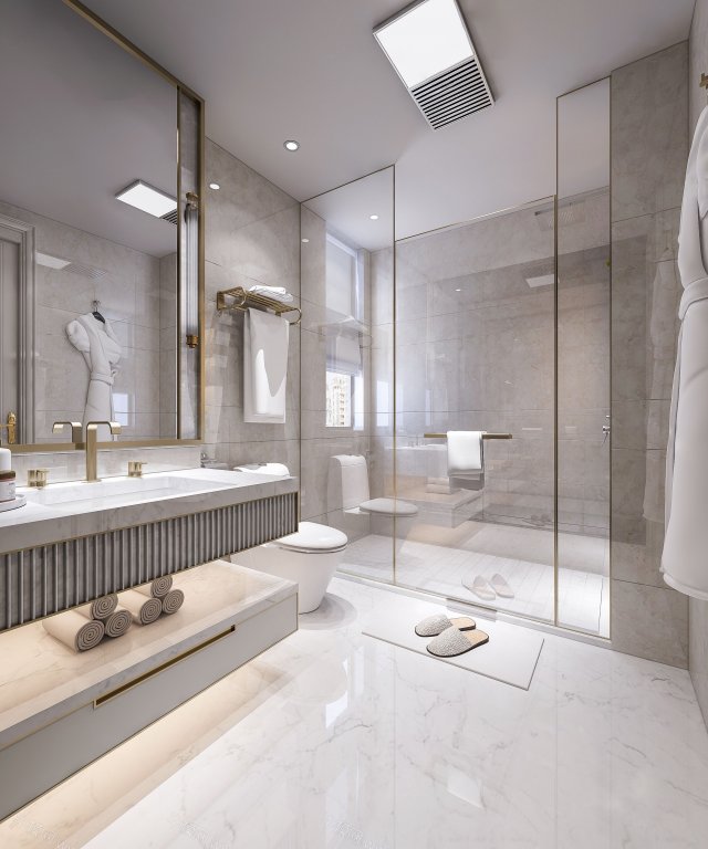 modern toilet 3D Model .c4d .max .obj .3ds .fbx .stl .blend 