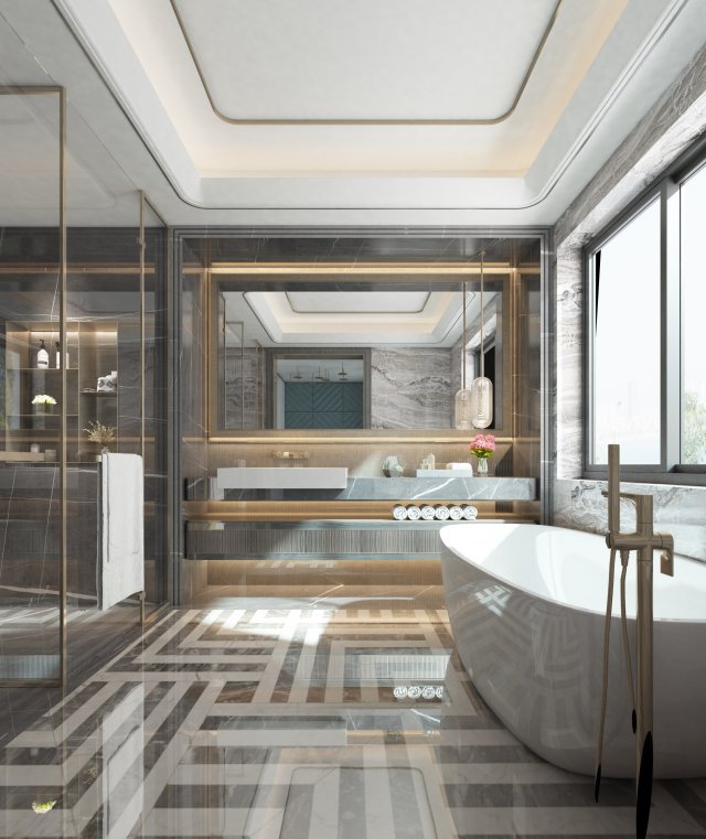 modern toilet Model 3D .c4d .max .obj .3ds .fbx .stl .blend 