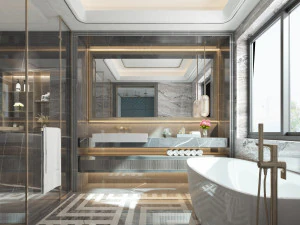 현대 화장실 3D 모델