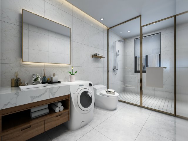 modern toilet 3D 모델 .c4d .max .obj .3ds .fbx .stl .blend 