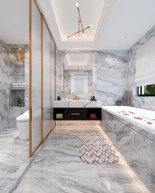 modern toilet 3D 모델 .c4d .max .obj .3ds .fbx .stl .blend 