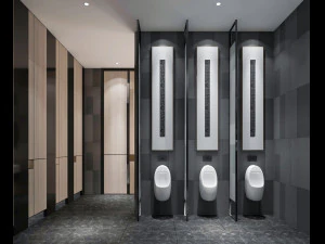 new chinese style public toilet 3D Model