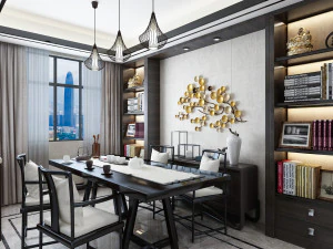 Neue Studie im chinesischen Stil 3D Modell