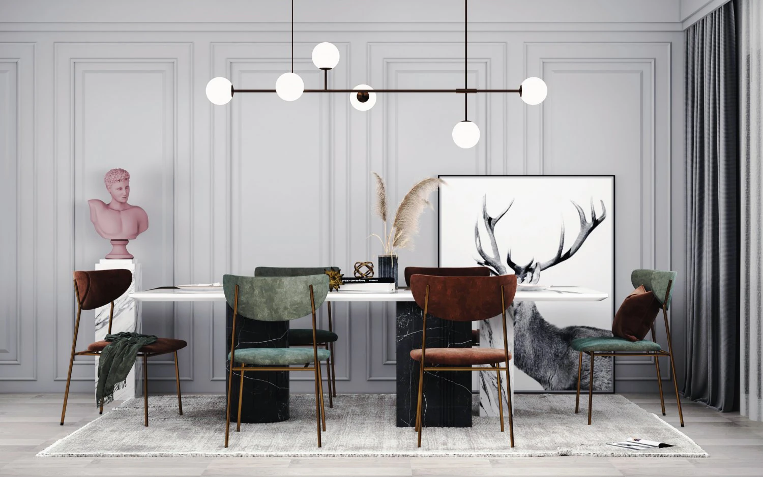 nordic restaurant 3D Model .c4d .max .obj .3ds .fbx .stl .blend 