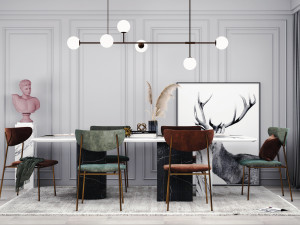 nordic restaurant Modello 3D