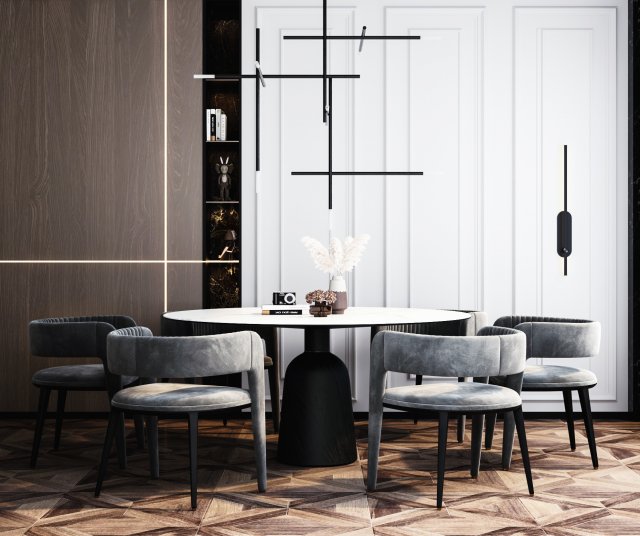 modern restaurant Modèle 3D .c4d .max .obj .3ds .fbx .stl .blend 