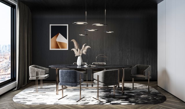 modern restaurant 3D Model .c4d .max .obj .3ds .fbx .stl .blend 
