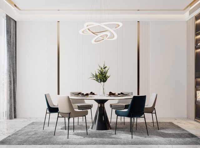 modern restaurant Modello 3D .c4d .max .obj .3ds .fbx .stl .blend 