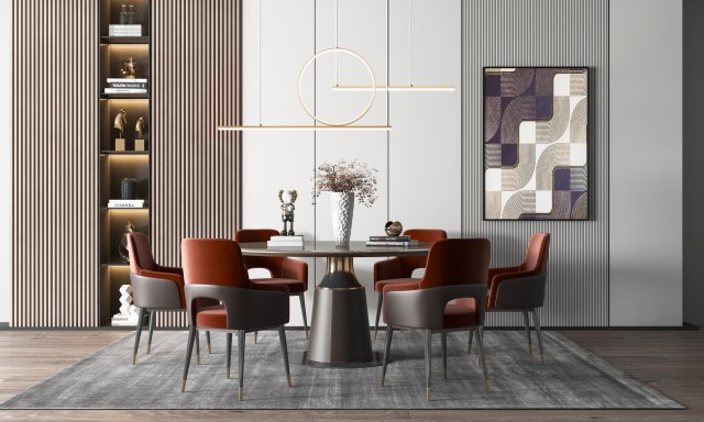 modern restaurant Modelo 3D .c4d .max .obj .3ds .fbx .stl .blend 