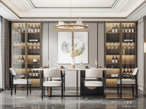 modern restaurant Modello 3D
