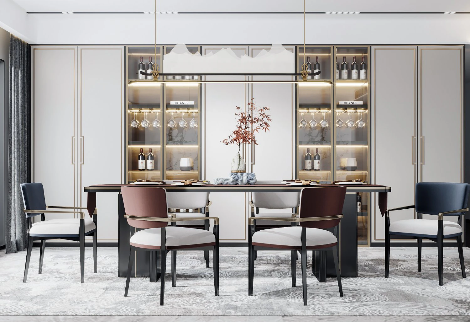 modern restaurant 3D Model .c4d .max .obj .3ds .fbx .stl .blend 