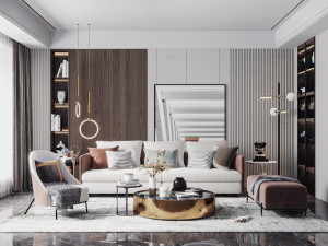 modern living room Modèle 3D