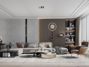 modern living room Modelo 3D