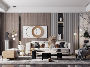 modern living room 3Dモデル