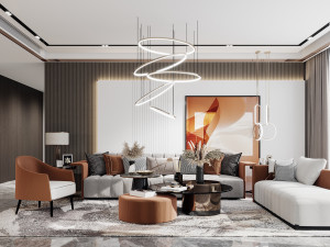 modern living room Modelo 3D