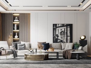 modern living room Modèle 3D