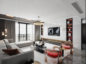 modern living room 3D Model