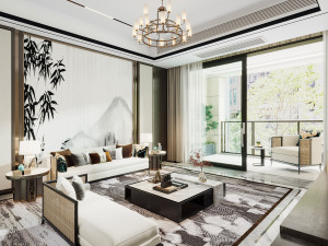 modern living room Modelo 3D