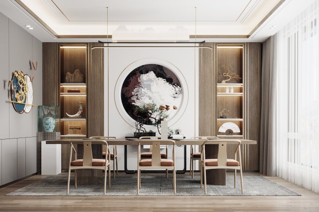 modern restaurant 3D मॉडल .c4d .max .obj .3ds .fbx .stl .blend 