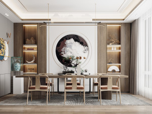 modern restaurant Modello 3D
