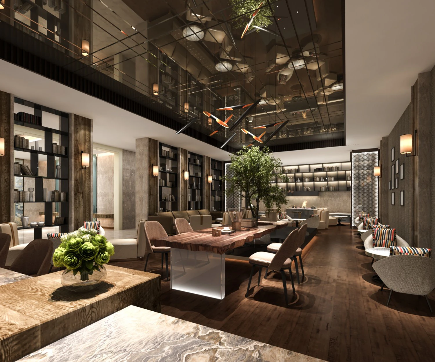 modern hotel lobby 3D Model .c4d .max .obj .3ds .fbx .stl .blend 