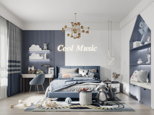 modern childrens room 3Dモデル