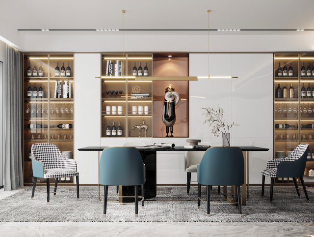 modern restaurant 3Dモデル .c4d .max .obj .3ds .fbx .stl .blend 