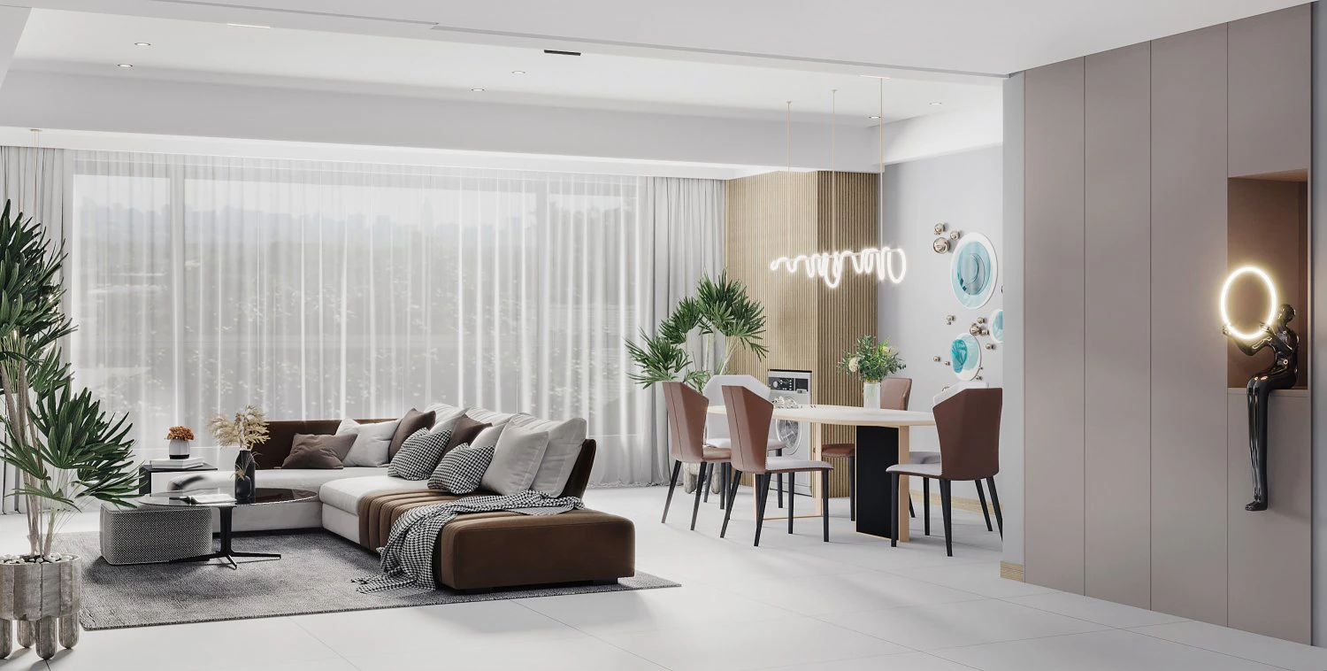 modern living room 3D Model .c4d .max .obj .3ds .fbx .stl .blend 