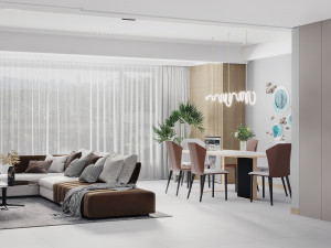 modern living room Modello 3D