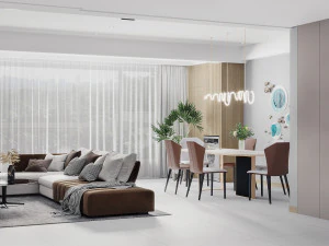 modern living room 3D Model