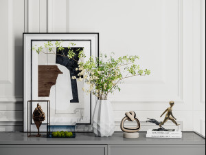 modern ornament combination Model 3D