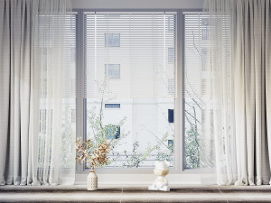 modern curtain 3D Model