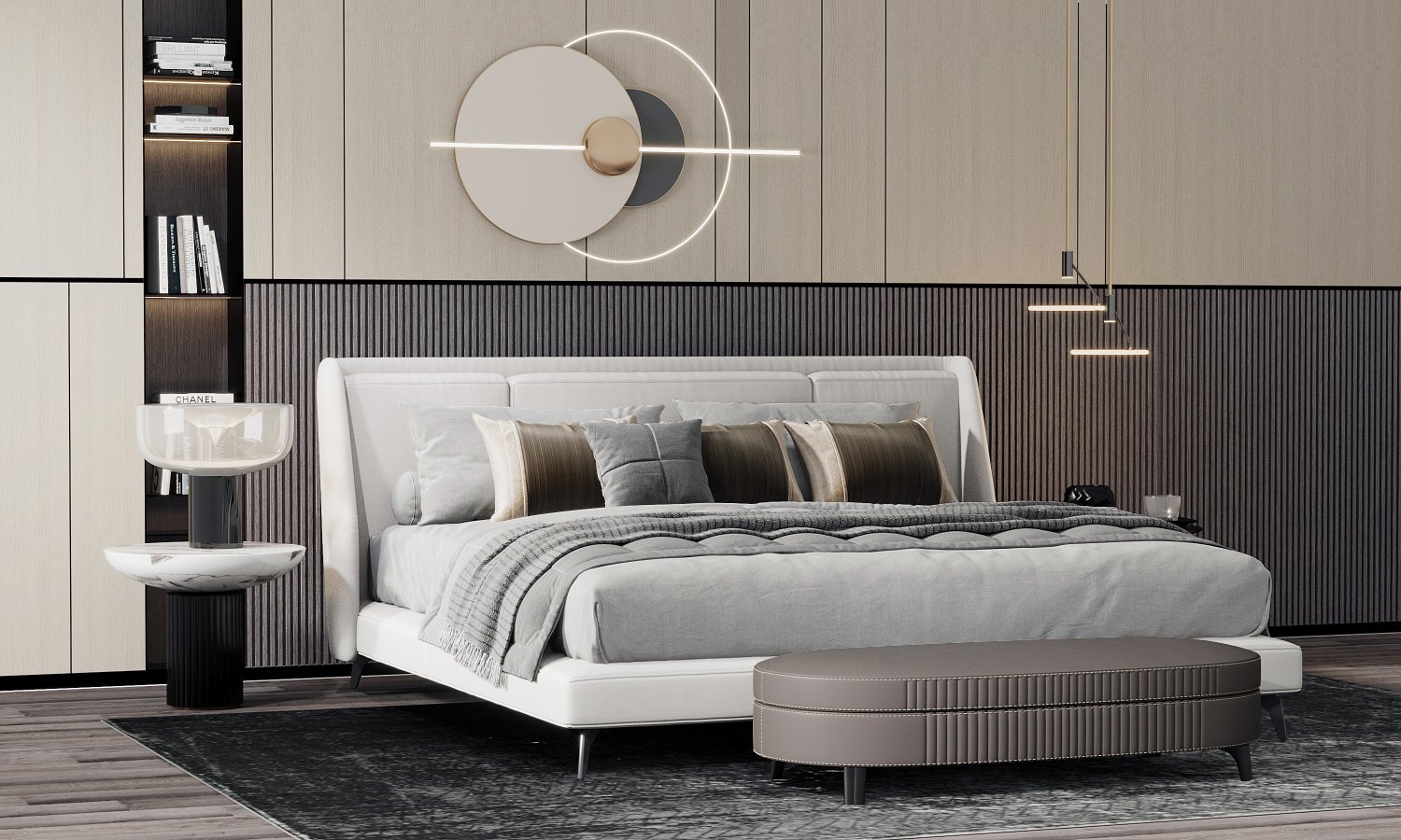 3d Modern Modern Bed