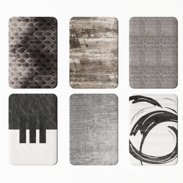 modern carpet 3D Model .c4d .max .obj .3ds .fbx .stl .blend 