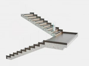 modern staircase 3D Model