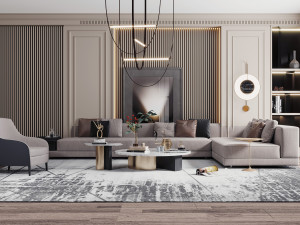 modern living room Modelo 3D