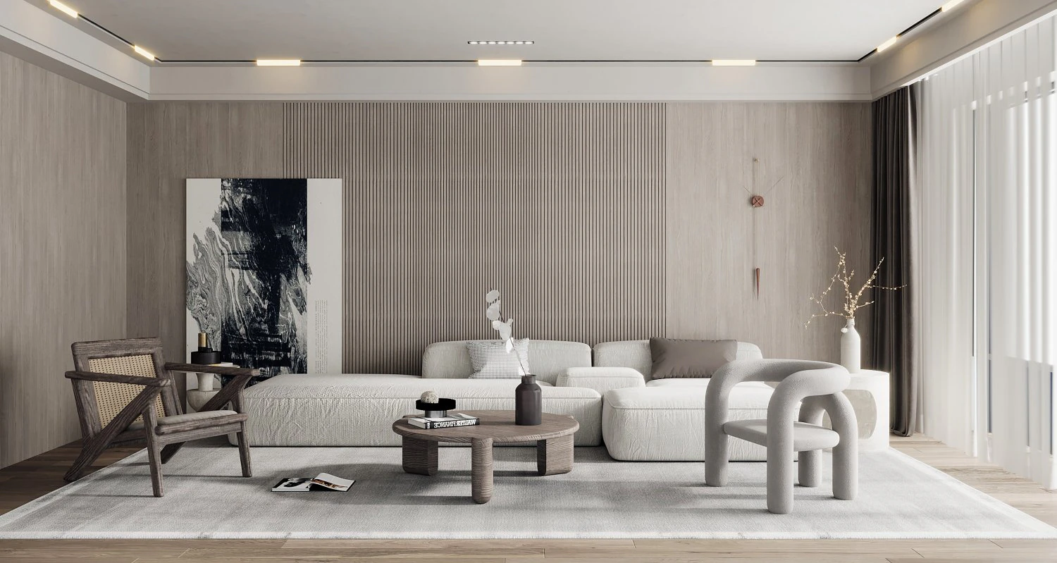 modern living room 3D Model .c4d .max .obj .3ds .fbx .stl .blend