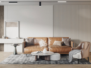 modern living room 3D Model