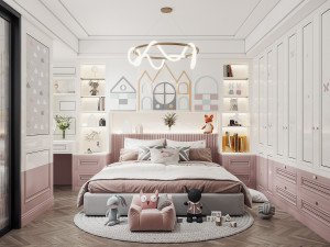 modern childrens room 3D Model