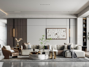 modern living room 3D Model