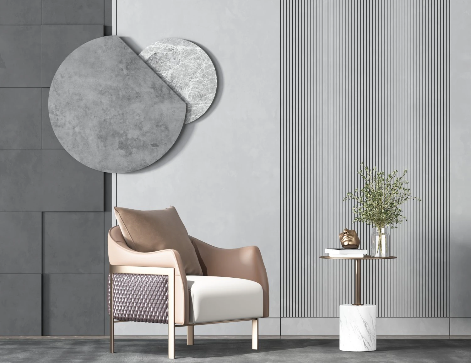 modern single chair 3D Model .c4d .max .obj .3ds .fbx .stl .blend 