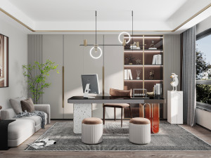 modern study 3Dモデル