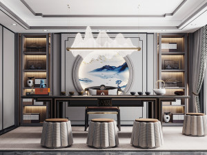 modern study 3D 모델