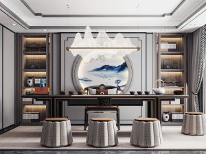 modern study 3D Model