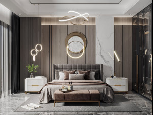 modern bedroom 3D 模型