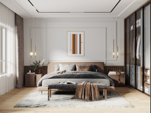 modern bedroom 3D 模型