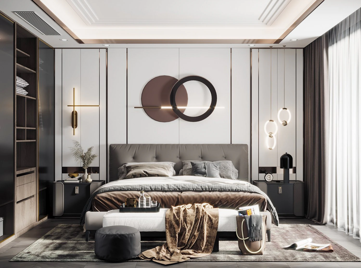 modern bedroom 3D Model .c4d .max .obj .3ds .fbx .stl .blend 
