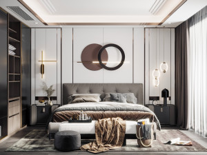 modern bedroom 3D 模型
