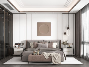 modern bedroom 3D 模型