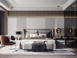 dormitorio moderno Modelo 3D